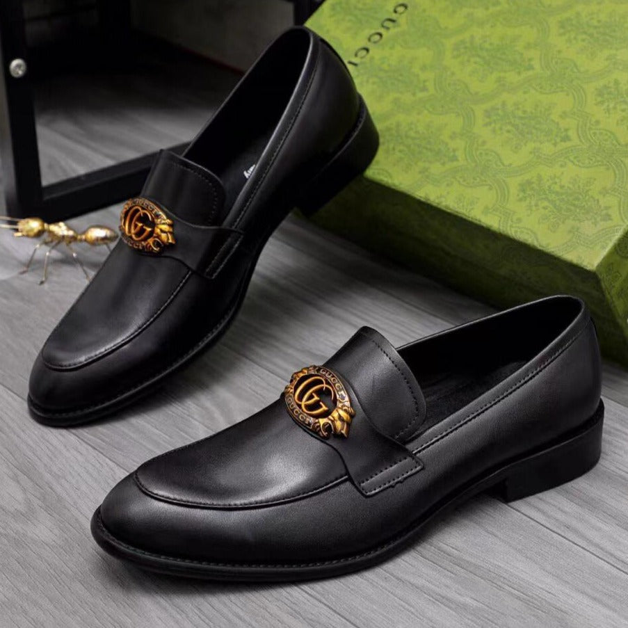 New Arrive GG Logo Plaque Loafers