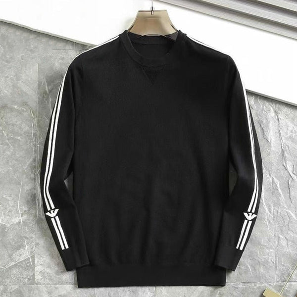 Solid Plain Stripe Design Pullover