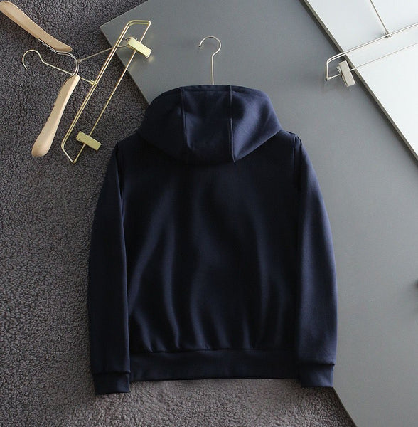 Panelled Zip-Front Hoodie For Men