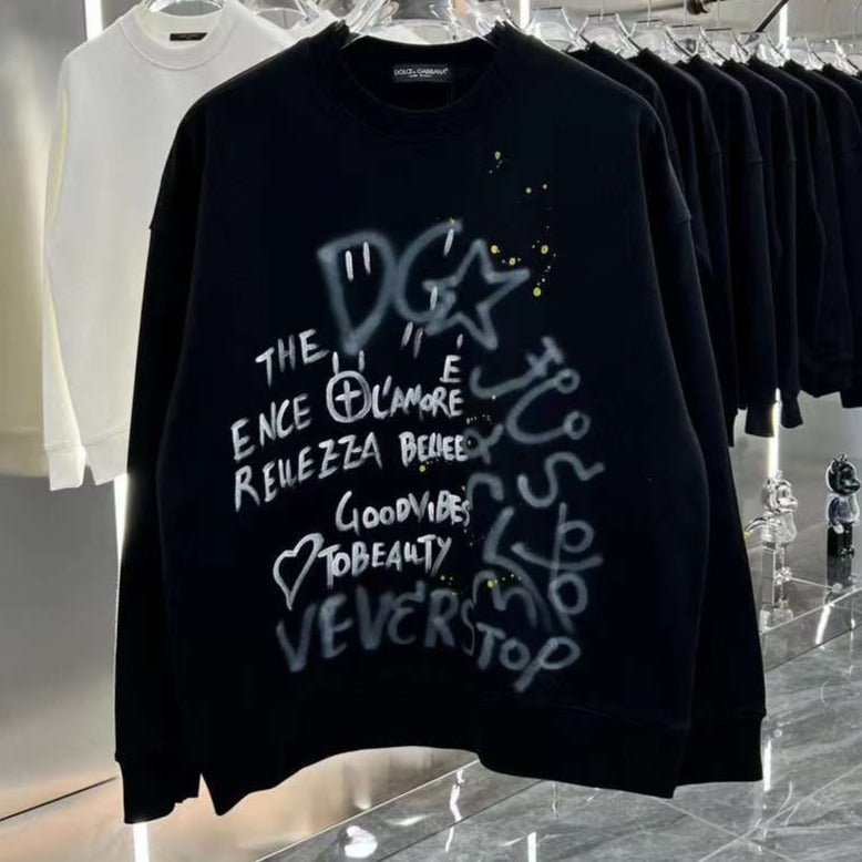 Latest Letter Graffiti Sweatshirt For Men