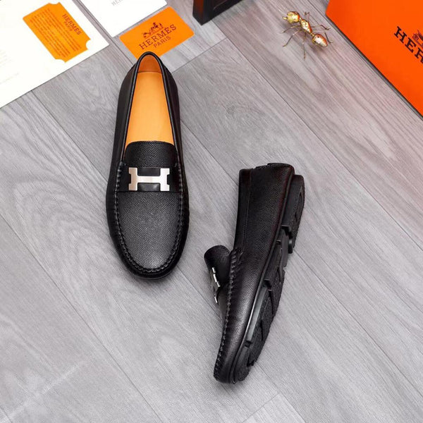 Luxurious Loafers With Metal Hardware