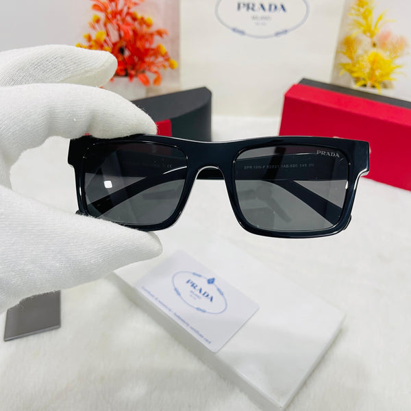 Logo-Print Square Frame Sunglasses