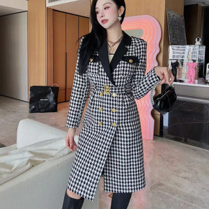 Women Fashion All-Over Logo Printed Coat