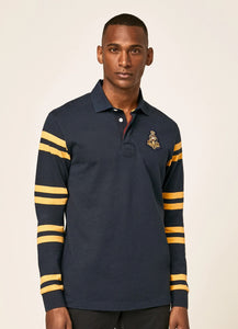 Men Designer Half-Zip Polo T-Shirt