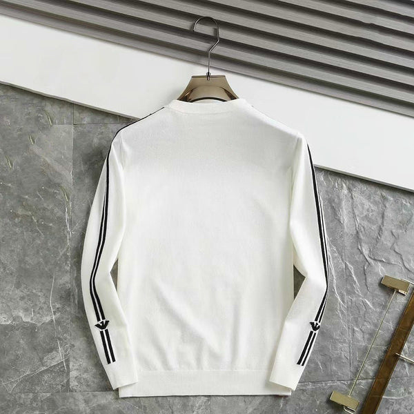 Solid Plain Stripe Design Pullover