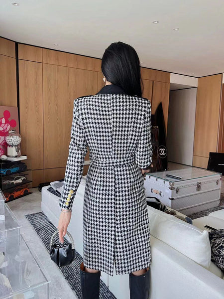 Women Fashion All-Over Logo Printed Coat