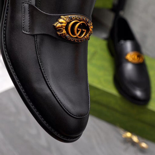 New Arrive GG Logo Plaque Loafers