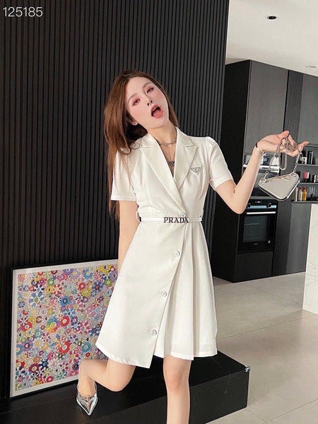 Women White blazer Dress