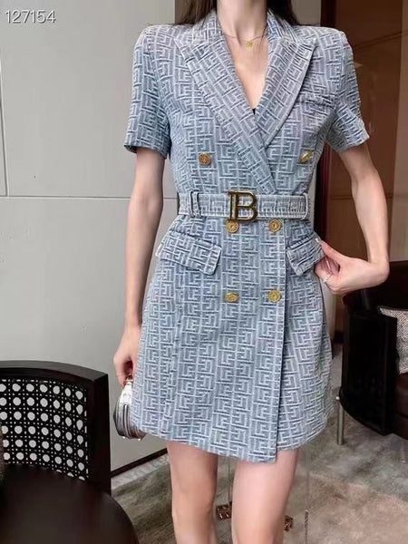 Women Latest Sleek Denim Dress