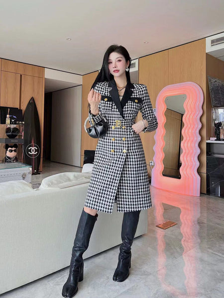 Women Fashion All-Over Logo Printed Coat