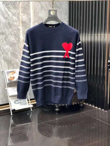 Branded Striped Coeur Pullover