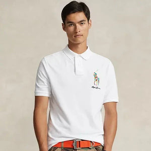 Classic Fit Big Pony Mesh Polo T-Shirt