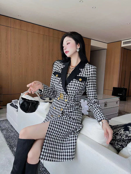 Women Fashion All-Over Logo Printed Coat