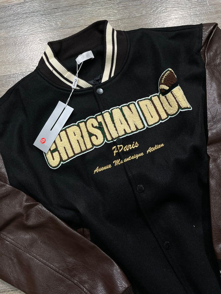 Premium jumbo Logo Embroidery Varsity Jacket