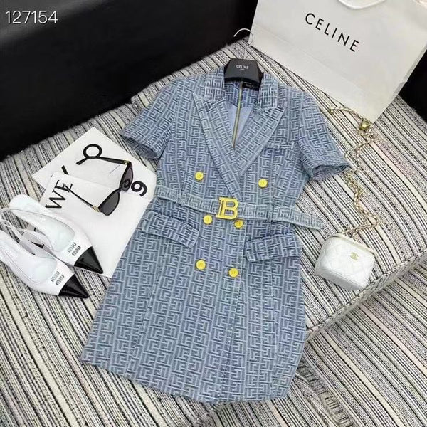 Women Latest Sleek Denim Dress