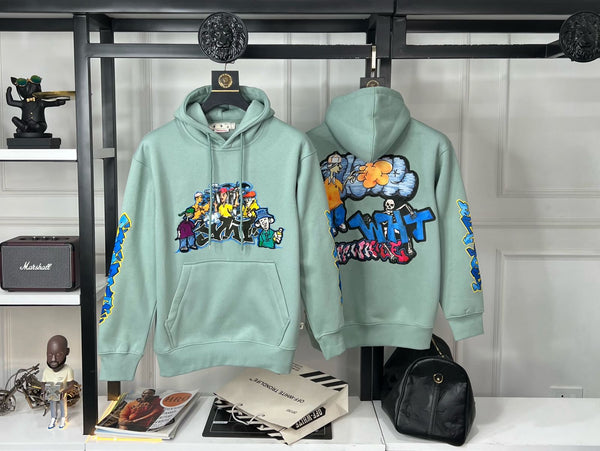 Branded Graffiti Printed Hoodie For Men