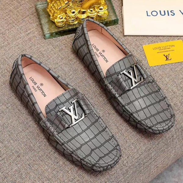 Exclusive Alligator Pattern Leather Loafers