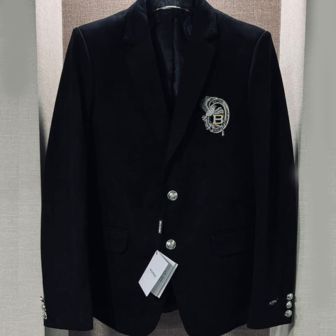 Branded Premium Suede Blazer