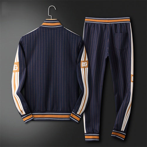 Striped Logo-Patched Track-Set For Men