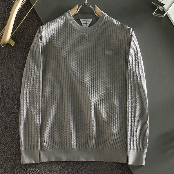 Men Latest Textured Pattern Pullover