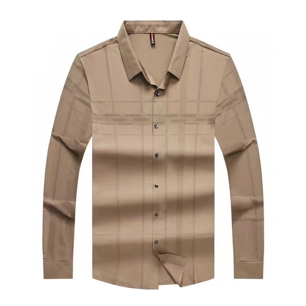 Men Premium Branded Self-Check Shirt