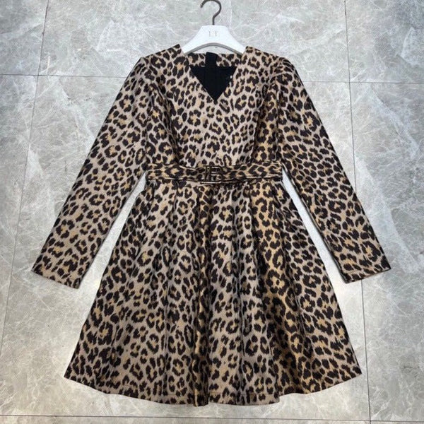 Women Premium Leopard-Print Dress