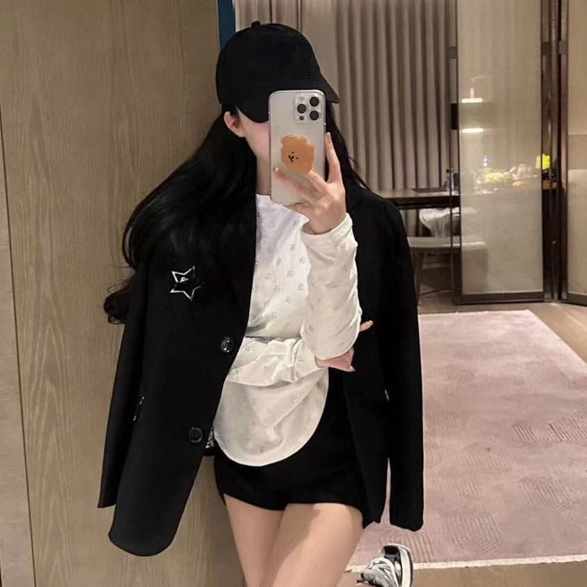 Premium Logo Embroidery Women's Coat