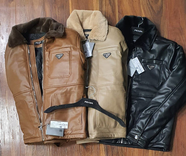 Men Premium Re-Nylon Leather Jacket