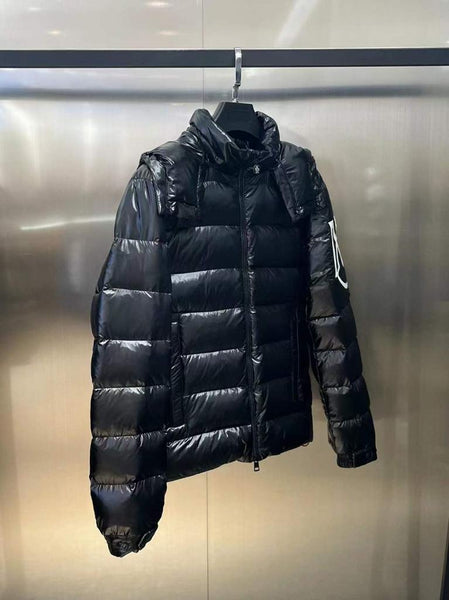 Men Black Saulx Short Down Jacket