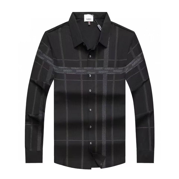 Men Premium Branded Self-Check Shirt