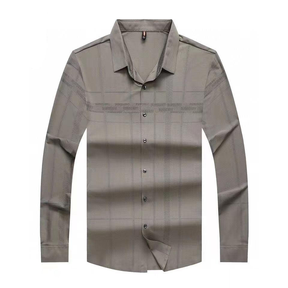 Men Premium Branded Self-Check Shirt