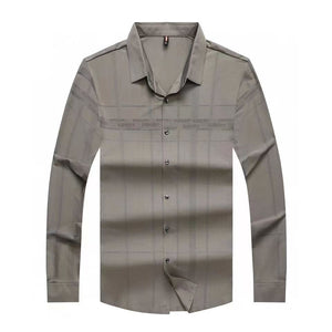 Men Premium Branded Self-Check Shirt